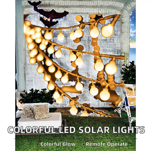 ไฟ LED สีสันสดใส สายไฟประดับ ควบคุมด้วยรีโมท สำหรับตกแต่งเต็นท์กลางแจ้ง ปีใหม่ คริสต์มาส ใช้แบตเตอรี่ ตัวไฟทำจากพลาสติก - Product Image 2