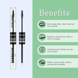 Suero de Crecimiento para <span class=keywords><strong>Pestañas</strong></span> y Cejas de Doble Cabeza, a Base de Hierbas Naturales, 10 ml, Promueve el Crecimiento y Reduce las Roturas - Product Image 2
