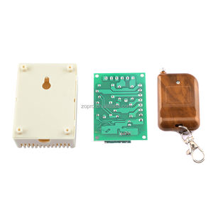 DC12V لوحة تحكم في التتابع اللاسلكي بأربعة مفاتيح للتحكم عن بعد بإضاءة ليد تعديل KR1204 MHz مستقبل MHz - Product Image 5