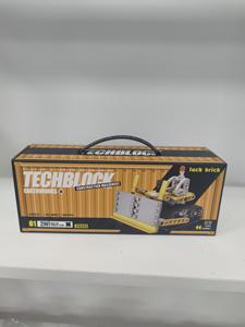 Jouets éducatifs électroniques d'apprentissage STEM, excavatrice programmable STEAM 2 en 1, transformable en bulldozer, blocs de construction à assembler soi-même - Product Image 4