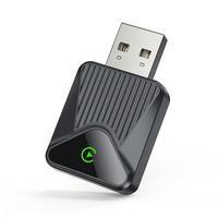 Adaptador Inalámbrico CarPlay y Android Auto, Conexión USB Bluetooth para iPhone, Conversor Universal Portátil