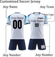 Equipación de Fútbol del Club Heritage, Camiseta de Fútbol Clásica con Cuello Vintage, 100% Poliéster, Impresión por Transferencia de Calor, Secado Rápido, Para Todos los Adultos