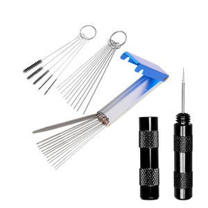 Airbrush Cleaning Brush Set Metal 4 Piece With Storage Case For Airbrush Maintenance And Nozzle Cleaning <b>Tools</b> - Product Image 1