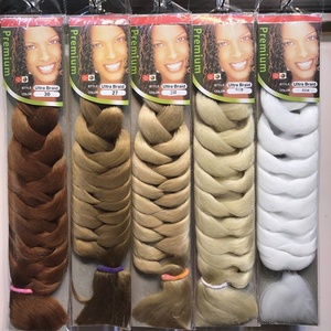 Nhà Máy Bán Buôn 165G Bện Tóc Pre-Kéo Dài Tổng Hợp Bện 2 3 4 Tone Màu Crochet Bện Cho Phi Phần Mở Rộng Tóc - Product Image 4