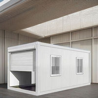 Maison modulaire préfabriquée standard portable de 20 pieds et 40 pieds, mini-maisons modulaires, garage pour voiture, entrepôt de stockage