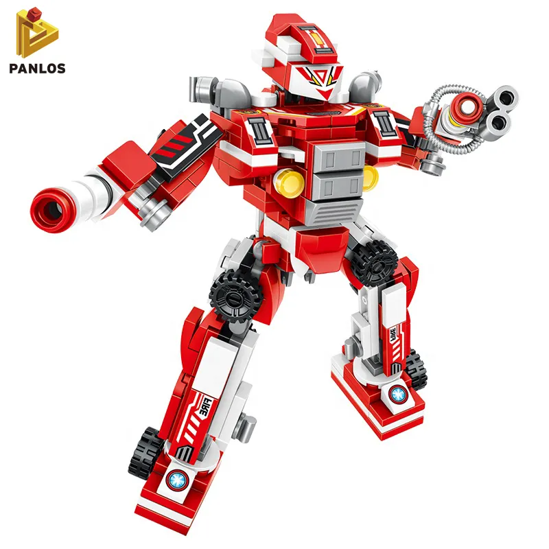 Panlos-robot de bomberos de la serie 605001, 2020 piezas, Robot de fuego, robot de bloques de construcción, juguetes negros Diy, 271 piezas