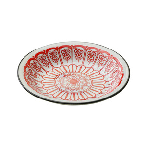 Assiettes rondes en céramique de style chinois, plat à fruits en porcelaine, plateau de service pour fête - Product Image 5