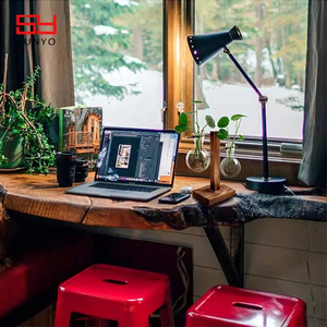 קטן בסגנון טרי זכוכית טרריום זכוכית מקורה צמח אגרטל זכוכית עם לעמוד עץ - Product Image 6