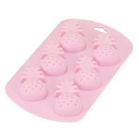 DIY 6 Cavités 3D Pastèque Fraise Citron Ananas Fruits Tropicaux Formes Silicone Gâteau Au Chocolat Moule À Glace Fruits Plateaux À Glace