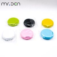 Boîte de rangement colorée pour aligneurs dentaires en plastique MRDEN avec miroir et étui magnétique pour soins bucco-dentaires