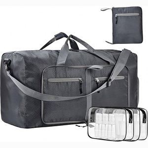 Muestra gratuita, directamente de fábrica, bolsa de deporte plegable, expandible, ligera, de 85 L/65 L, para viajes, gimnasio, fitness, para mujer - Product Image 1