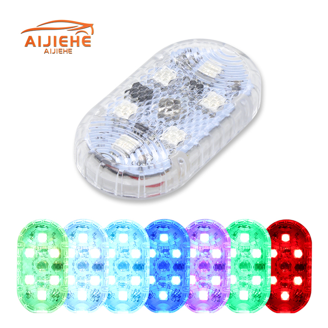 Colorful Mini Rgb Lights Rechargeable Mini LED Car USB Light Car Reading LED Atmosphere Interior Decorative Touch Sensor Light