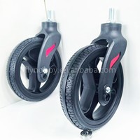 Aides à la marche pour adultes en plastique de 7 pouces avec roue pivotante universelle et pneu en PU