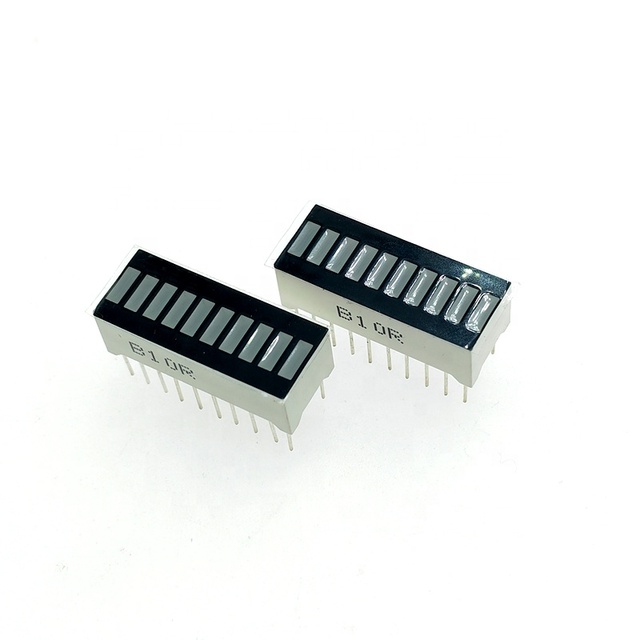 Factory 10 segment red green light bar Led Display Module 20 pins LED digital tube