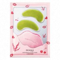 Perawatan Wajah Masker Bibir dan Mata OEM ODM BIOAQUA Kustom Anti-kerut Kolagen Pelembab Mata Perawatan Wajah Masker Bibir dan Mata
