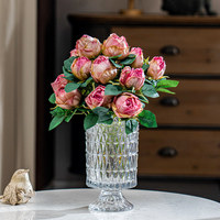 Großhandel Künstliche Realistische Samt-Rote Rosen Blumen in Großmengen für Hochzeiten Chinesisches Neujahr & Weihnachtsdekoration