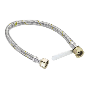 Manguera de Gas Flexible de Latón de Diseño Moderno de 1/2\" X 70 cm para Acoplamiento F/F para Aplicaciones en Baños y Cocinas - Product Image 1