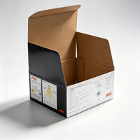 Caja de Cartón Corrugado Personalizada, Reciclada, con Cierre Automático, Impresa, para Productos de Uso Diario, Caja de Embalaje de Cartón para Pedidos