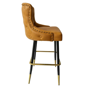 Elvet-Taburetes de Bar, taburetes de barra de cocina populares con respaldo - Product Image 4