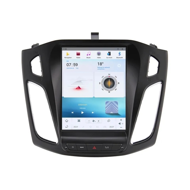 Android11.0 Multimedia SystemTesla Car Dvd Player Radio Android for Ford Focus 2012-2017 Vertical Touch Screen CarPlay+DSP