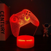 Lampe de Noël à LED 3D personnalisée avec base de bureau en acrylique Mini lampara anime pour la décoration de la chambre des enfants Lampe de lit Design personnalisé