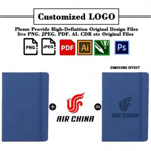 Wholesale Durable Custom A6 PU Leather Notebook With Logo Design Printing Notebook for Promo Business Gift Note <b>Books</b> - Product Image 2