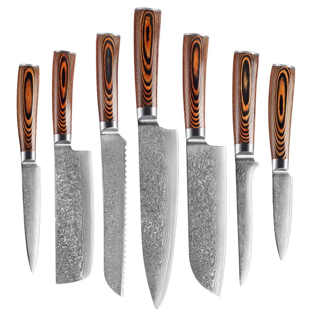 سكاكين مطبخ XITUO سكين فولاذ دمشقي ياباني للكبير الفاخر في تقشير الخشب ملون ومفيد للاستخدام سهل الاستخدام أفضل أداة هدية عائلية