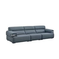 Canapé modulaire de luxe en cuir véritable moderne 3 places pour salon et maison - Vente en gros