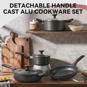Set di Pentole Antiaderenti in Alluminio Pressofuso con Fondo a Induzione per Cucina Domestica - Product Image 2
