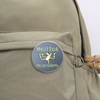 Spedizione Diretta di Badge Rotondi Personalizzati Stampati, Spille Personalizzate con Cartoni Animati, Citazioni Ispiratrici, Figure di Animali e Piante