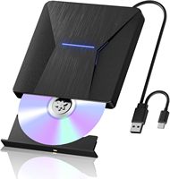 Lecteur de disques Blu-ray externe, USB 3.0 et Type-C, graveur de BD/DVD/CD, lecteur de disques Blu-ray pour ordinateur portable, bureau, Windows 11/10, Mac OS