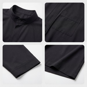 Túnicas Árabes para Niños del Medio Oriente, Ropa Étnica del Sudeste Asiático de Color Sólido con Cuello Alto y Características Hui - Product Image 2