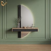 Table de toilette Combohome Melisa au design japonais, noire, 120 cm, 2 tiroirs, hauteur réglable, panneau MDF durable et écologique