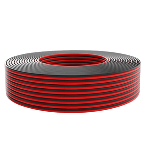 Câble d'alimentation plat 2 conducteurs 0,5~2,5 mm² pour usage domestique, norme nationale, en cuivre pur RVB rouge et noir, câble parallèle avec isolation PVC, usage industriel - Product Image 4
