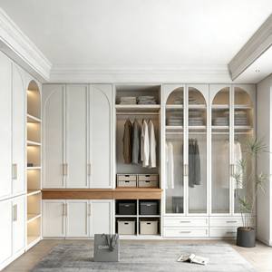 Armario de Madera de Tamaño Completo, Moderno y Minimalista, Diseño que Ahorra Espacio, Fácil de Montar, Elegante Mueble de Almacenamiento para Dormitorio - Product Image 4