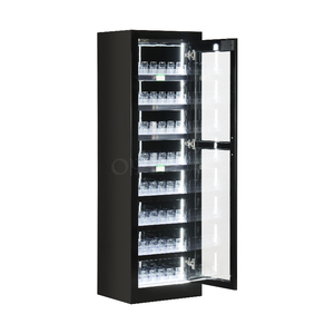 Exhibidor de Cigarrillos de Tabaco, Vitrina de Madera MDF con Iluminación, Exhibidor Acrílico con Sistema de Empuje para Venta Minorista - Product Image 4