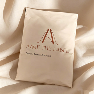Custom Logo Printed Poly Mailer Bags, Matte Beige <b>Waterproof</b> Shipping Envelopes, Self-Seal Poly Mailers for Clothing, Shoes & Sm - Product Image 4