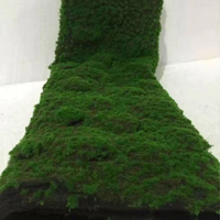 Tapis de mousse artificielle vert émeraude, mélange jaune-brun, gazon floqué pour bonsaï, micro-paysage, modèle de table de sable