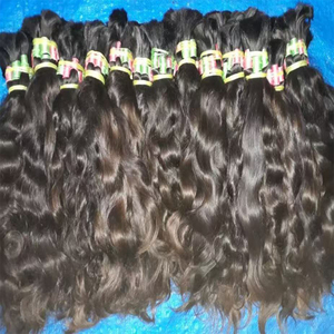 Extensiones de Cabello Humano Remy Virgen de la India del <span class=keywords><strong>Sur</strong></span>, Color Castaño Claro, Sin Procesar, de un Solo Donante, Rizado Birmano - Product Image 1