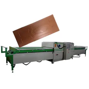 Double Working Tables Door Skin PVC Hot Vacuum Membrane Press Full Automatic Woodworking Vacuum Laminating Machine for Door