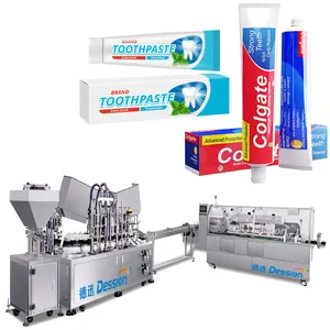 Voll automatische Lotion Tube Packing Line für Kosmetik Tube Packing Karton ier maschine Zahnpasta Tube Packing Carton ing Machine