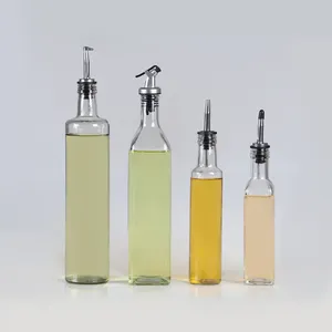 250ml 500ml 750ml 1000ml bottiglia di vetro olio d'oliva per aceto olio da cucina