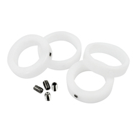 Collier de fixation d'arbre en plastique anti-résistance, à double ouverture, avec vis de serrage, 32 mm, 3/8, 2 pouces