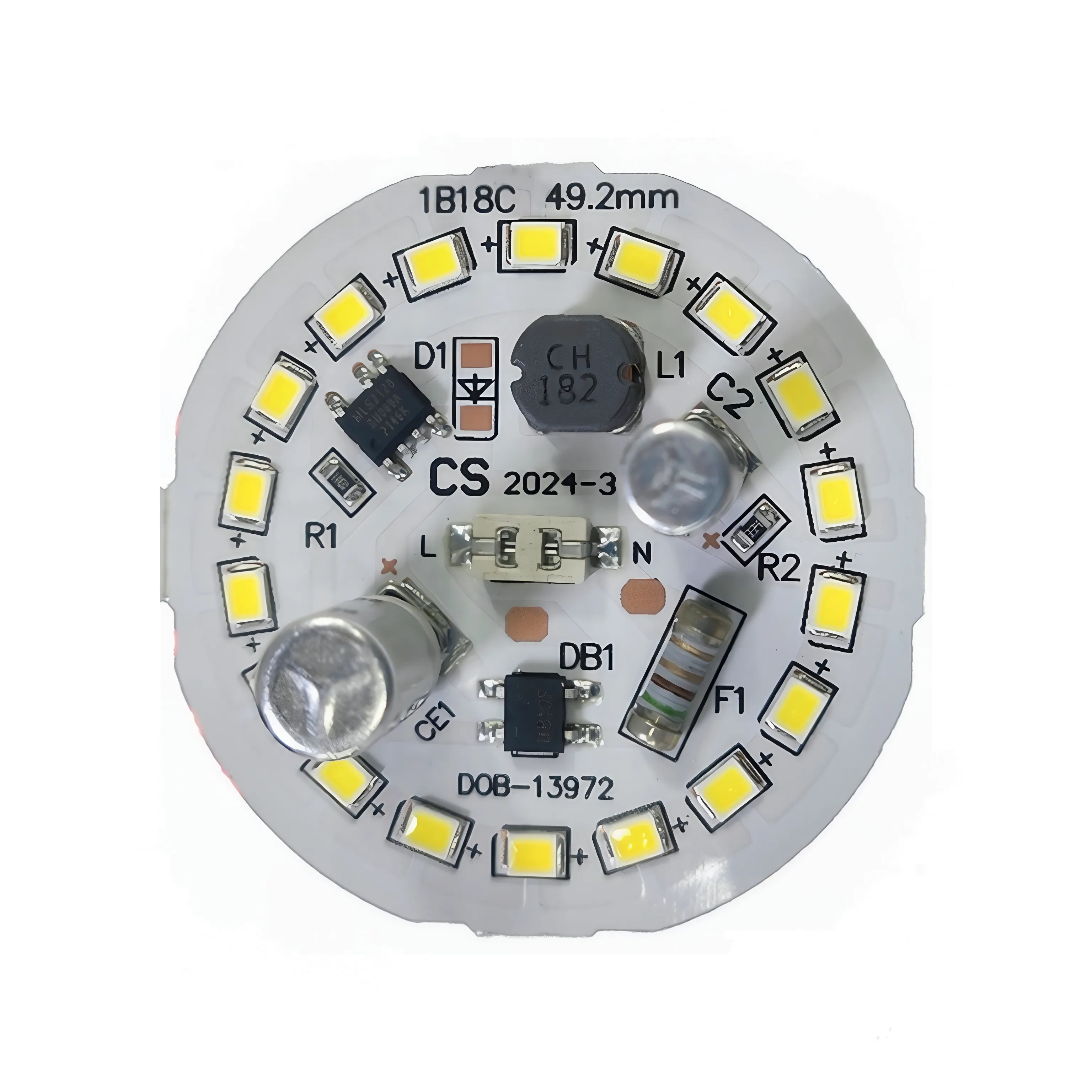 220V LED Chip 12W DOB High-voltage Light Board Hgh-power Lamp Beads LED Bulb Light