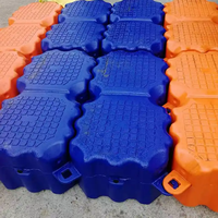 Ponton en plastique HDPE marin pour quai, voie navigable, yacht, pièce de piston, protection UV, étanche, durable, 500x500x400mm, marque Botai