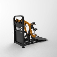 Machine à ramer commerciale à charge libre, à position assise, avec bras indépendants pour un développement ciblé du dos