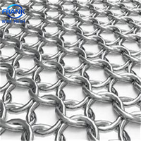 Maille métallique en aluminium/acier inoxydable pour balustrade/remplissage de paravent, design unique de drapé de plafond, séparation d'espace