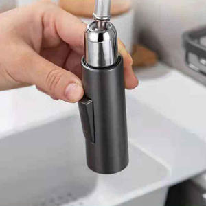 Nouvelle arrivée : Robinet de cuisine extractible en laiton avec eau chaude et froide et panier de séchage - Product Image 3