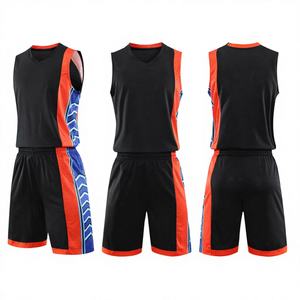 Nouvelle conception, uniforme de basket-ball personnalisé par sublimation, taille plus, imprimé, 100% polyester, séchage rapide, respirant, unisexe, adulte - Product Image 1