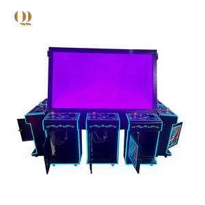 QIQU Manufacturer Customized Amusement 10 Player <b>Stand</b> up 65 Inch LCD Screen Detachable Fish Table Game Cabinet - Product Image 1